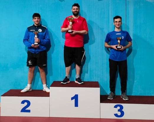 Torneo Open di San Nicola La Strada 13 14 maggio 2023 podio del singolare di quinta categoria