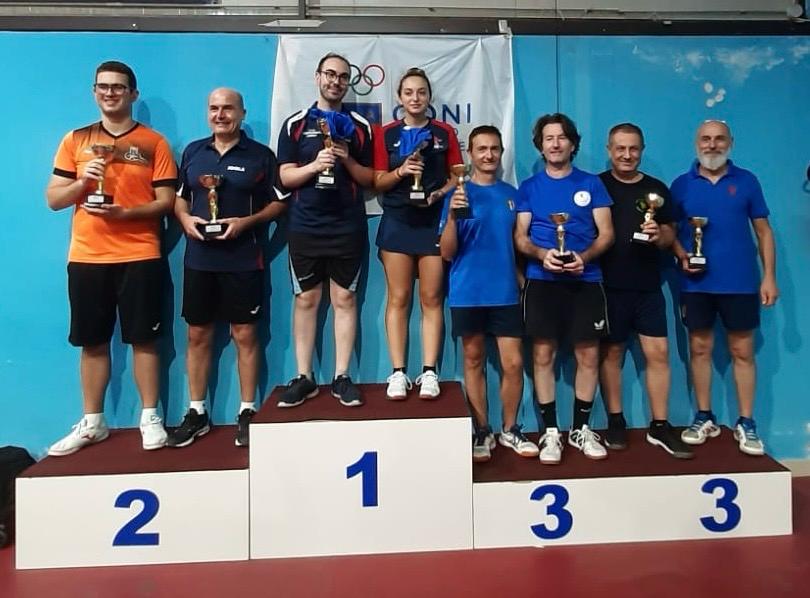 Torneo Open di San Nicola La Strada 14 15 settembre 2024 podio del doppio Over 452 maschile 50 femminile