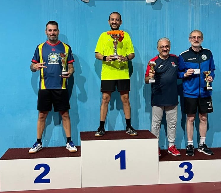 Torneo Open di San Nicola La Strada 23 24 settembre 2023 podio singolare Over 2000 maschile 199 femminile