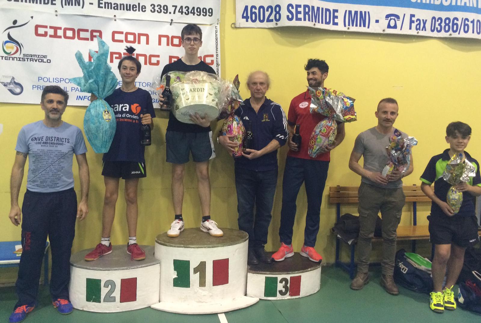 Torneo Open di Sermide 2019 podio di quarta categoria