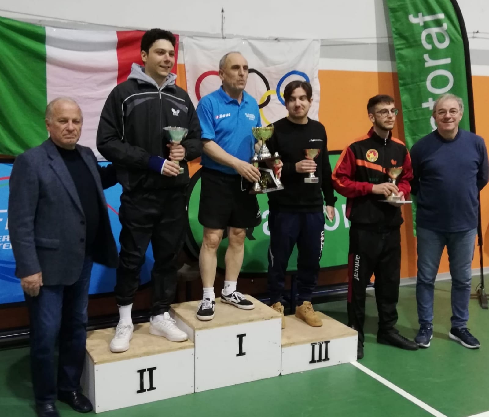 Torneo Open di Servigliano Trofeo Antoraf 2019 podio singolare Open 120