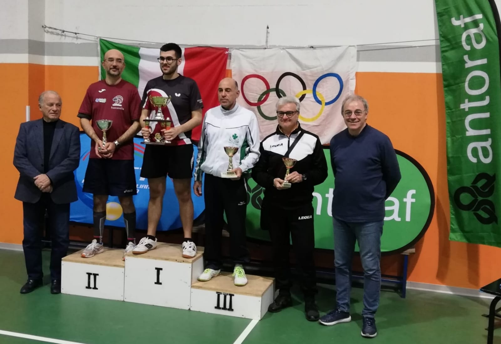 Torneo Open di Servigliano Trofeo Antoraf 2019 podio singolare Open 2000