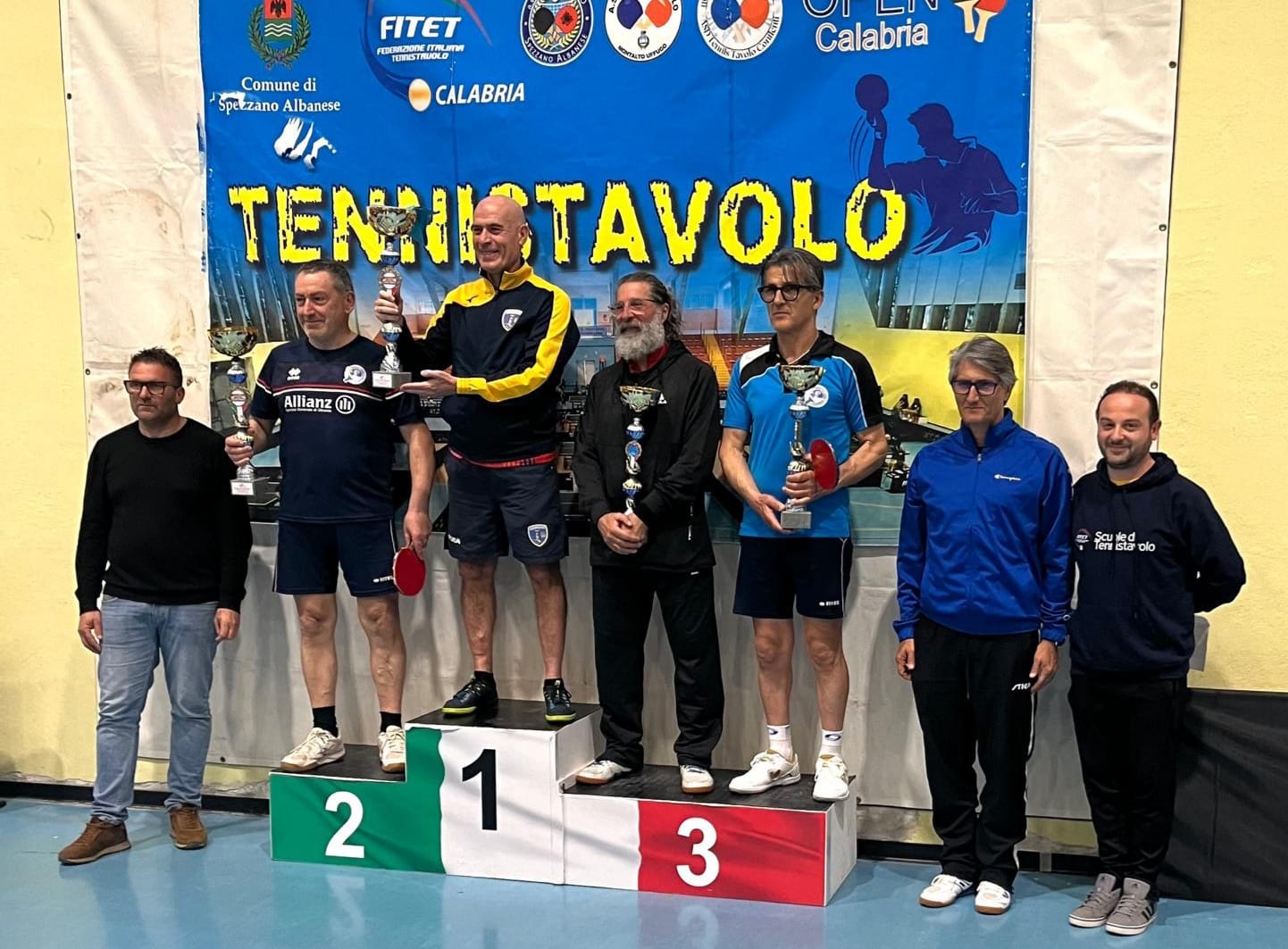 Torneo Open di Spezzano Albanese 15 16 marzo 2025 podio del singolare Over 1500 M 200 F