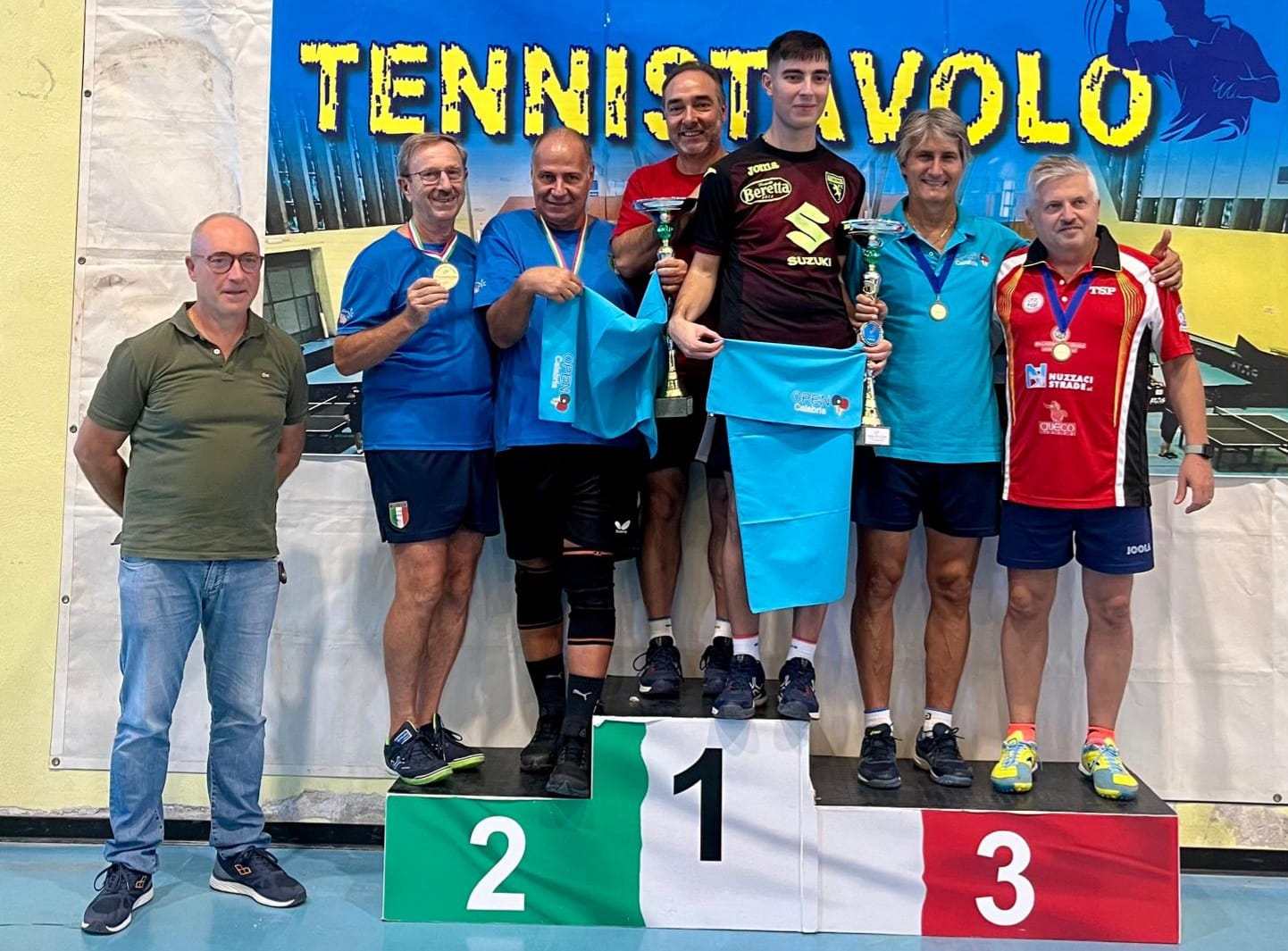 Torneo Open di Spezzano Albanese 21 22 settembre 2024 podio del doppio di quinta e sesta categoria