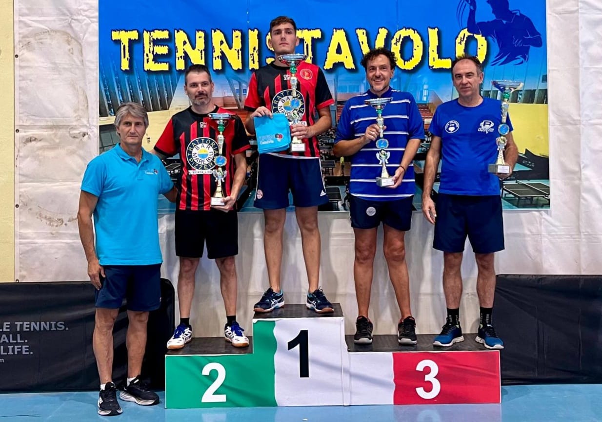 Torneo Open di Spezzano Albanese 21 22 settembre 2024 podio del singolare di quarta categoria