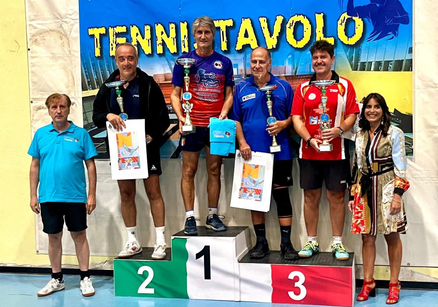 Torneo Open di Spezzano Albanese 21 22 settembre 2024 podio del singolare di quinta categoria