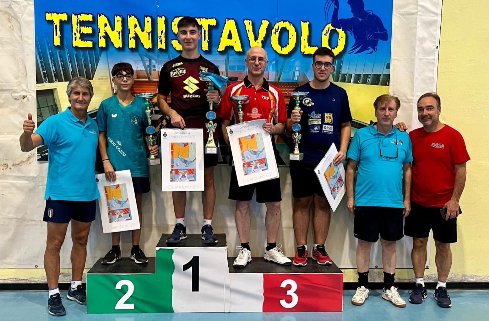 Torneo Open di Spezzano Albanese 21 22 settembre 2024 podio del singolare di sesta categoria
