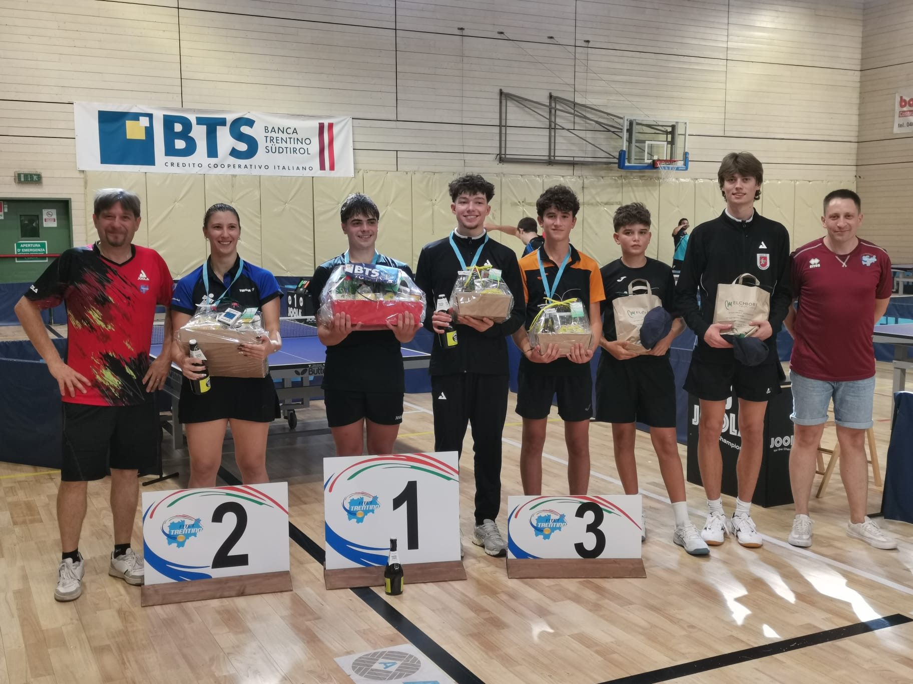 Torneo Open di Trento 19 20 settembre 2026 podio del singolare Open 2