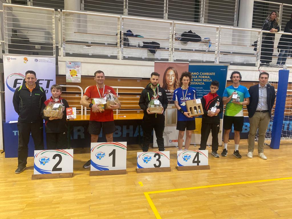 Torneo Open di Trento 4 5 febbraio 2023 podio singolare di sesta categoria