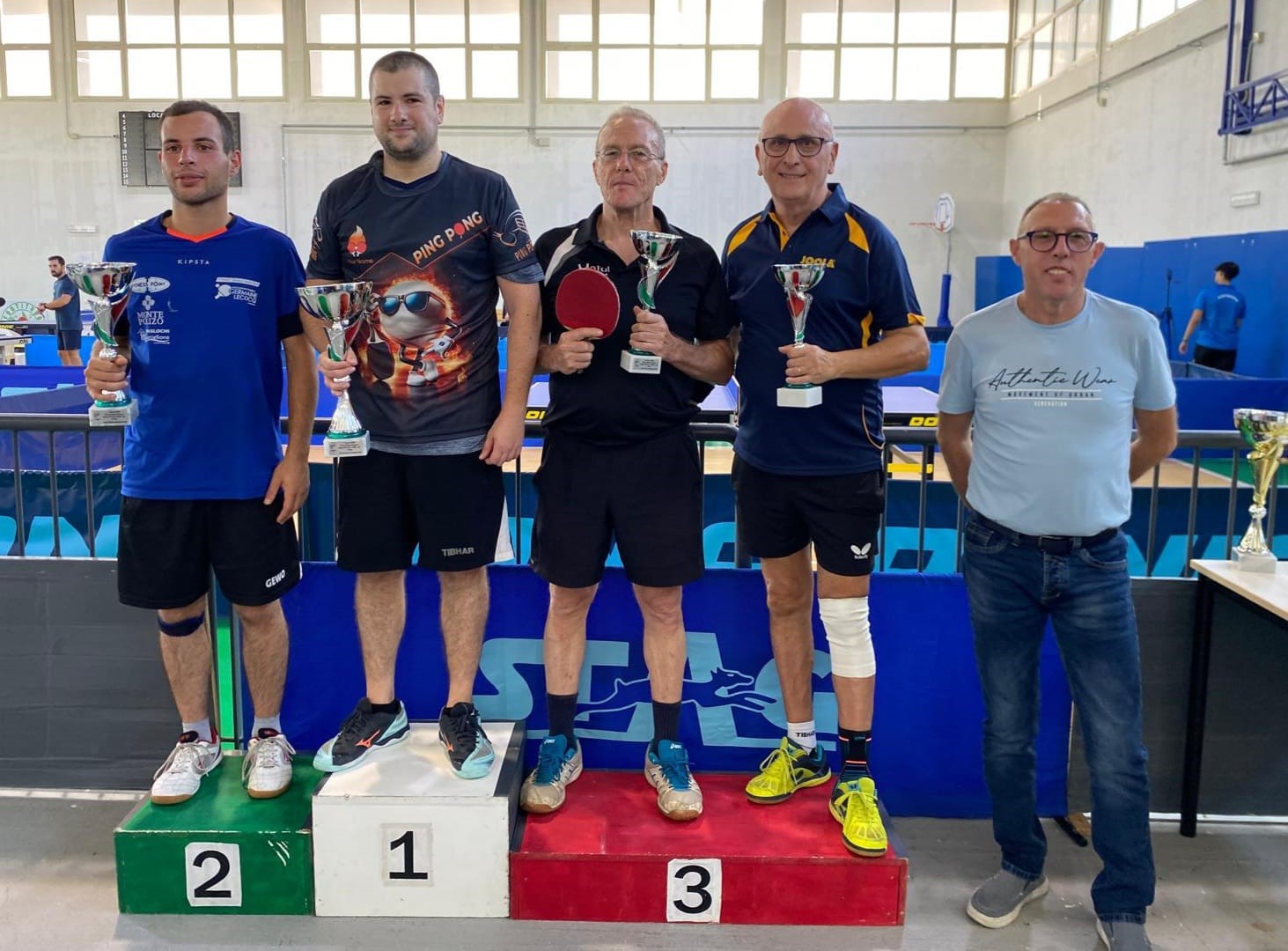 Torneo Over di Buseto Palizzolo 27 28 settembre 2025 podio del singolare Over 3 450 maschile 25 femminile