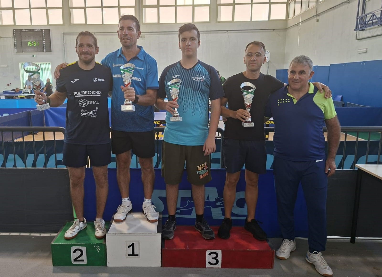 Torneo Over di Buseto Palizzolo 27 28 settembre 2025 podio del singolare Over 4 1200 maschile 90 femminile