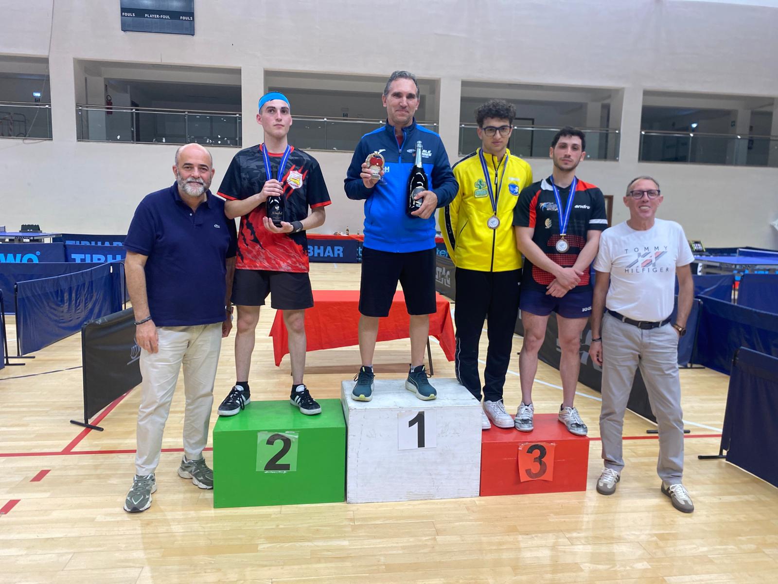 Torneo Over di Caltagirone 23 24 maggio 2026 podio del singolare Over 2