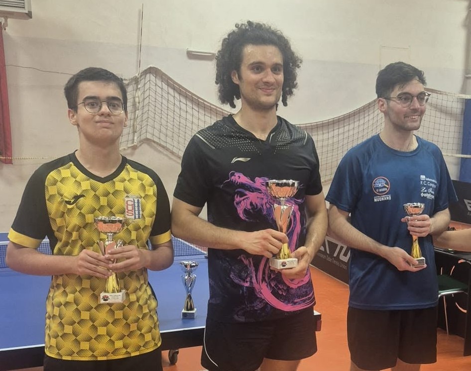 Torneo Over di Ciampino 20 21 giugno 2026 podio del singolare Over 5
