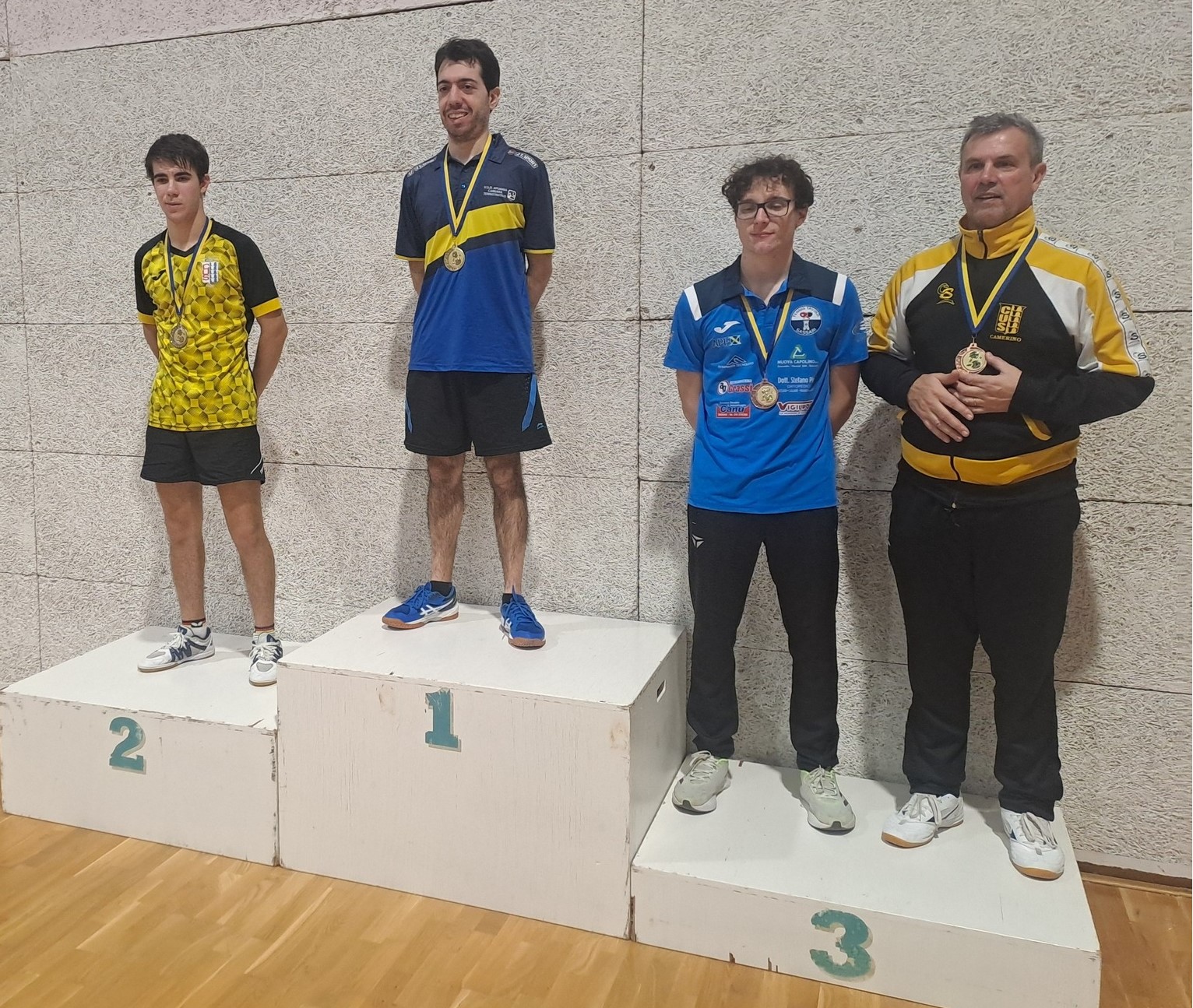 Torneo Over di Cinto Caomaggiore 27 28 dicembre 2025 podio del singolare Over 2