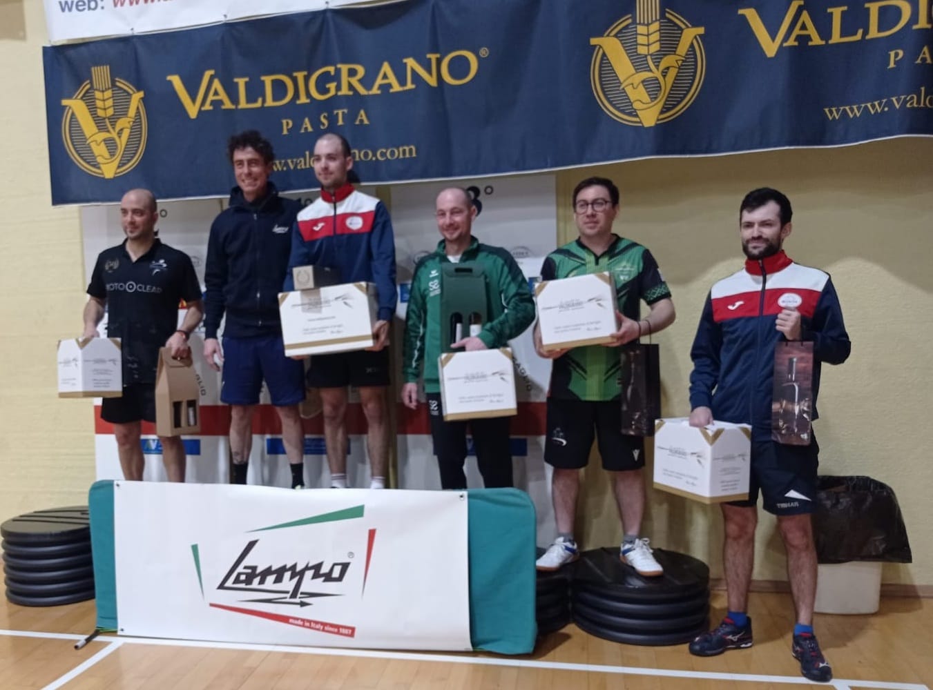 Torneo Over di Coccaglio 15 marzo 2026 podio del singolare Over 3