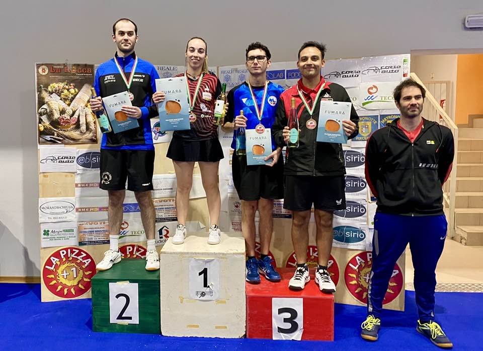 Torneo Over di Cortemaggione 27 28 dicembre 2025 podio del singolare Over 2