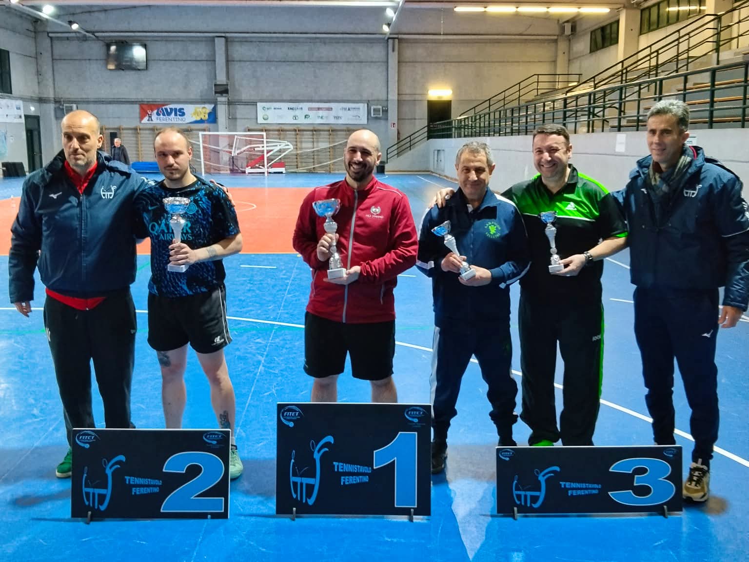 Torneo Over di Ferentino 21 22 marzo 2026 podio del singolare Over 3