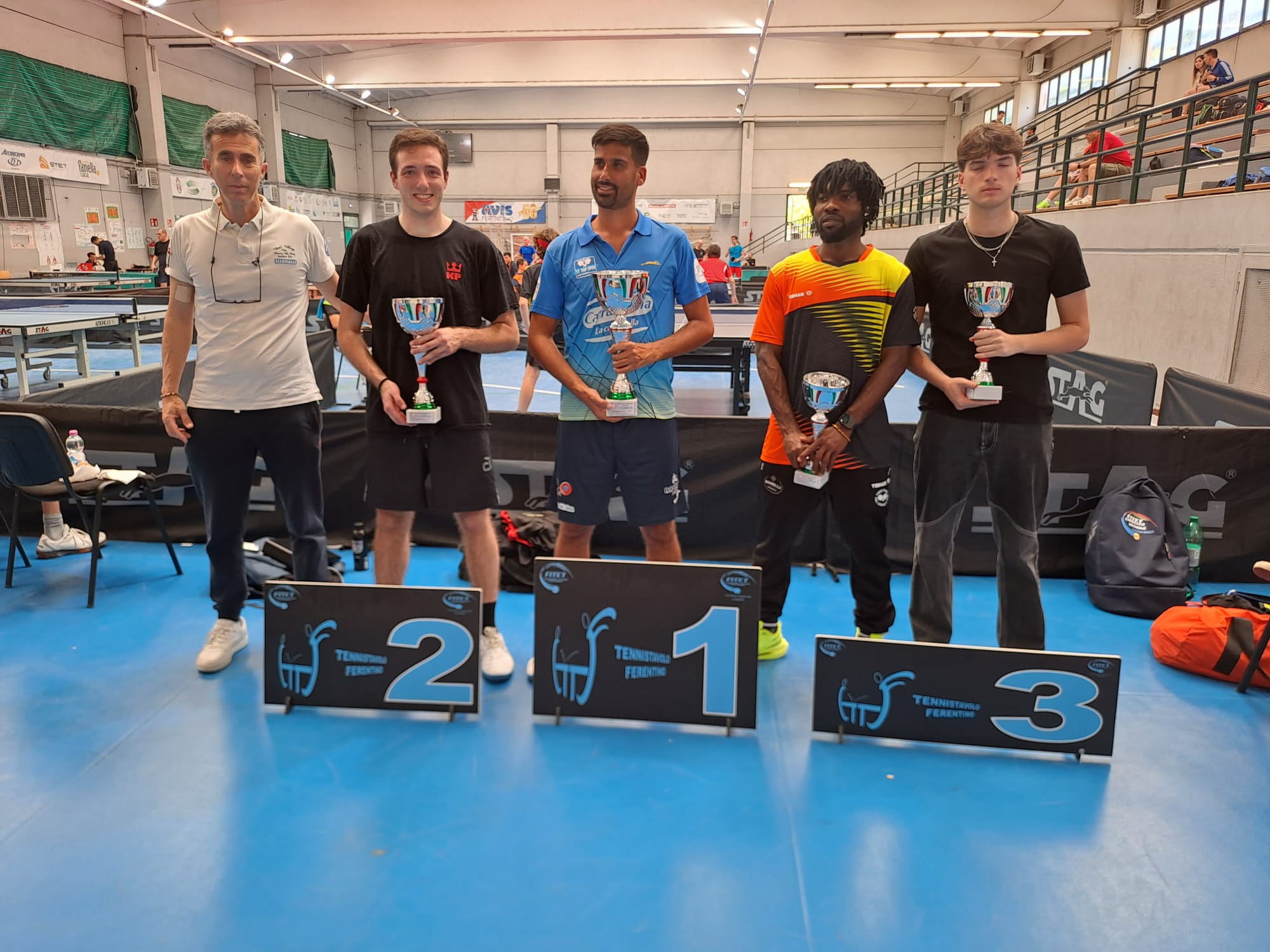 Torneo Over di Ferentino 23 24 maggio 2026 podio del singolare Over 1