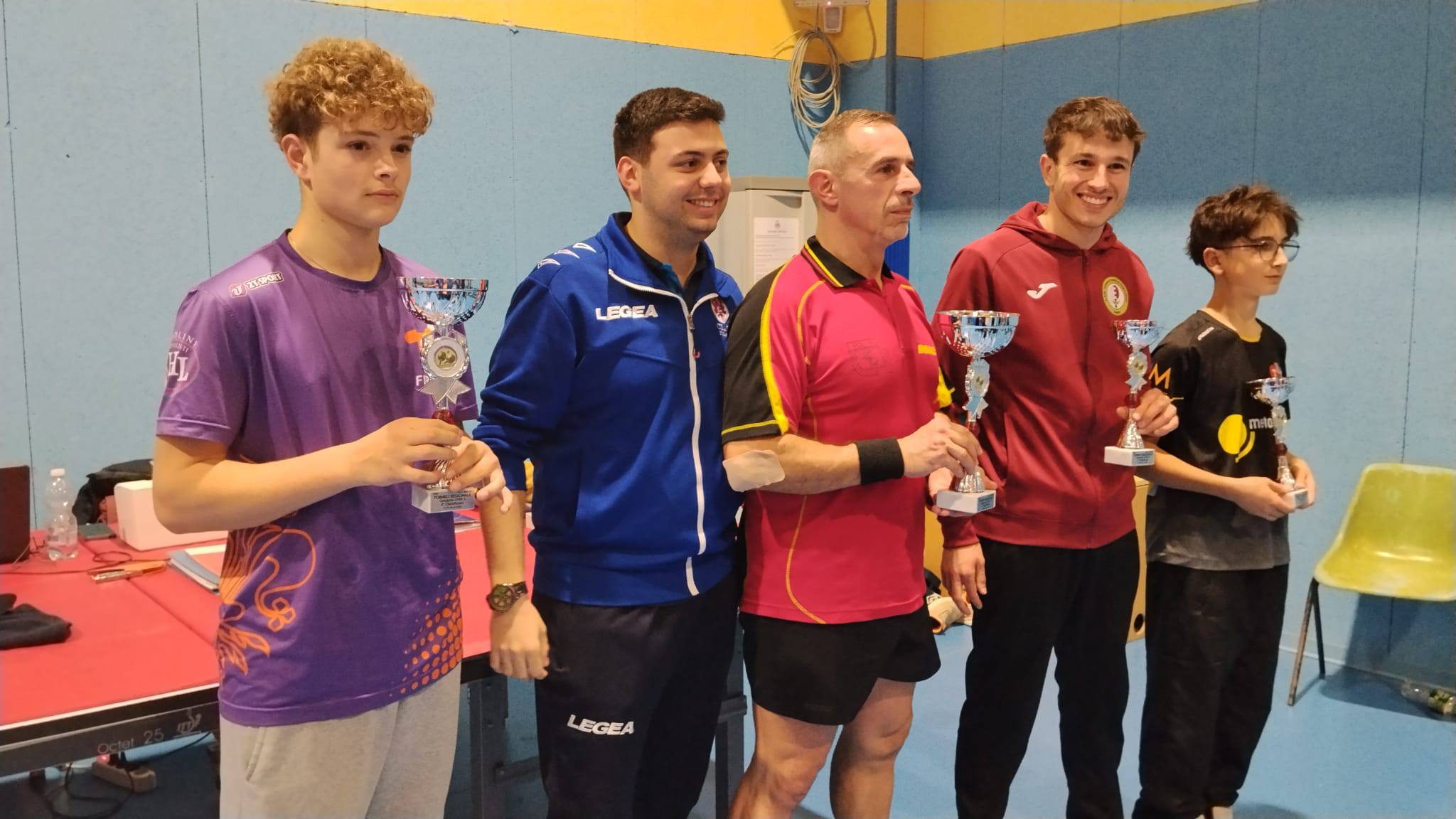 Torneo Over di Fienze 21 22 marzo 2026 podio del singolare Over 3