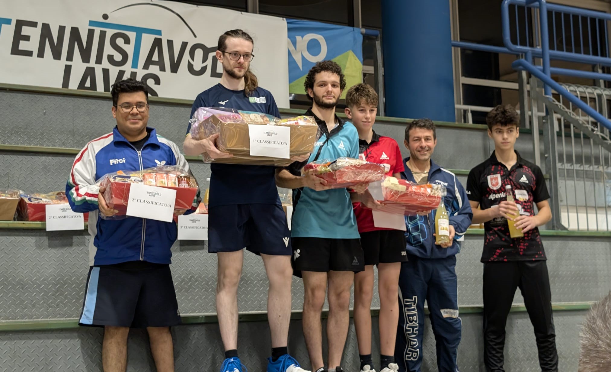Torneo Over di Lavis 27 28 settembre 2025 podio del singolare Over 4 1200 maschile 90 femminile