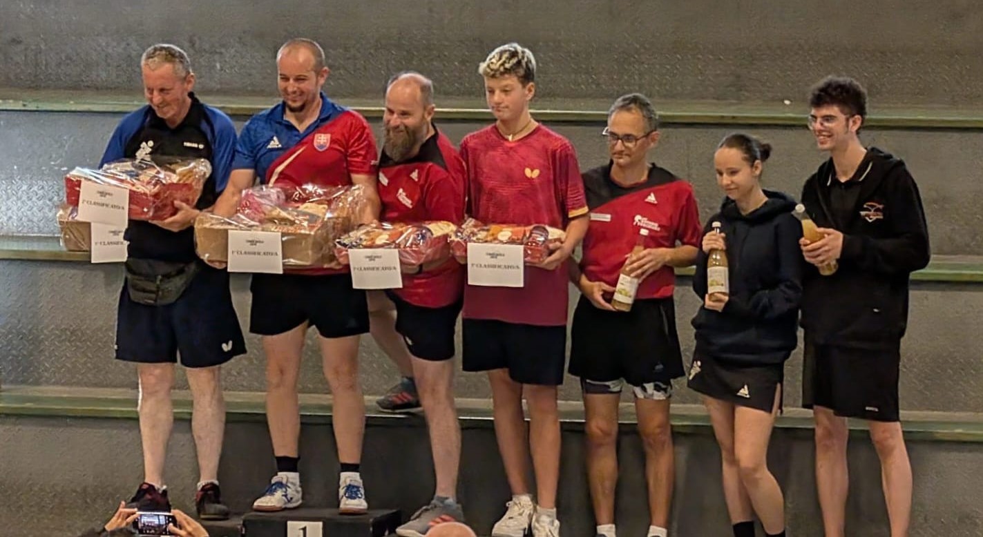 Torneo Over di Lavis 27 28 settembre 2025 podio del singolare Over 5 2000 maschile 150 femminile