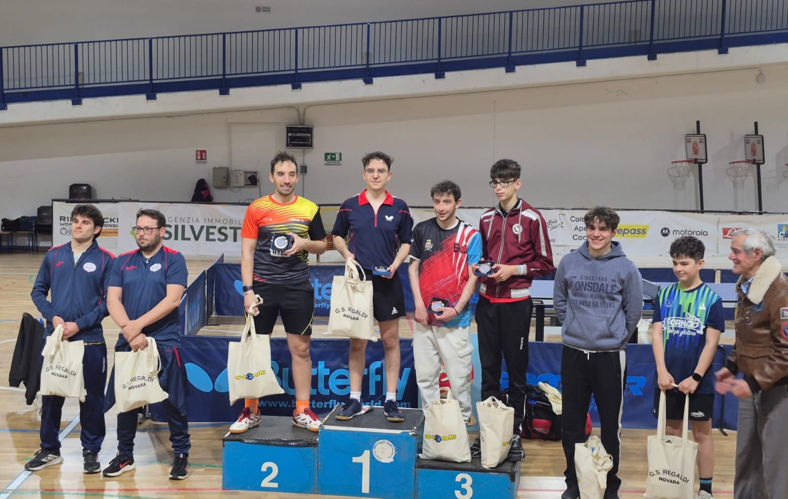 Torneo Over di Novara 21 22 marzo 2026 podio del singolare Over 3