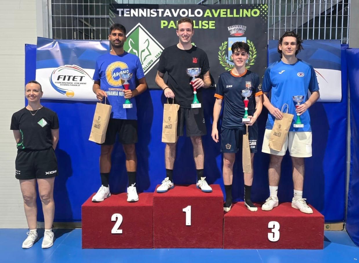 Torneo Over di Parolise 20 21 giugno 2026 podio del singolare Over 1