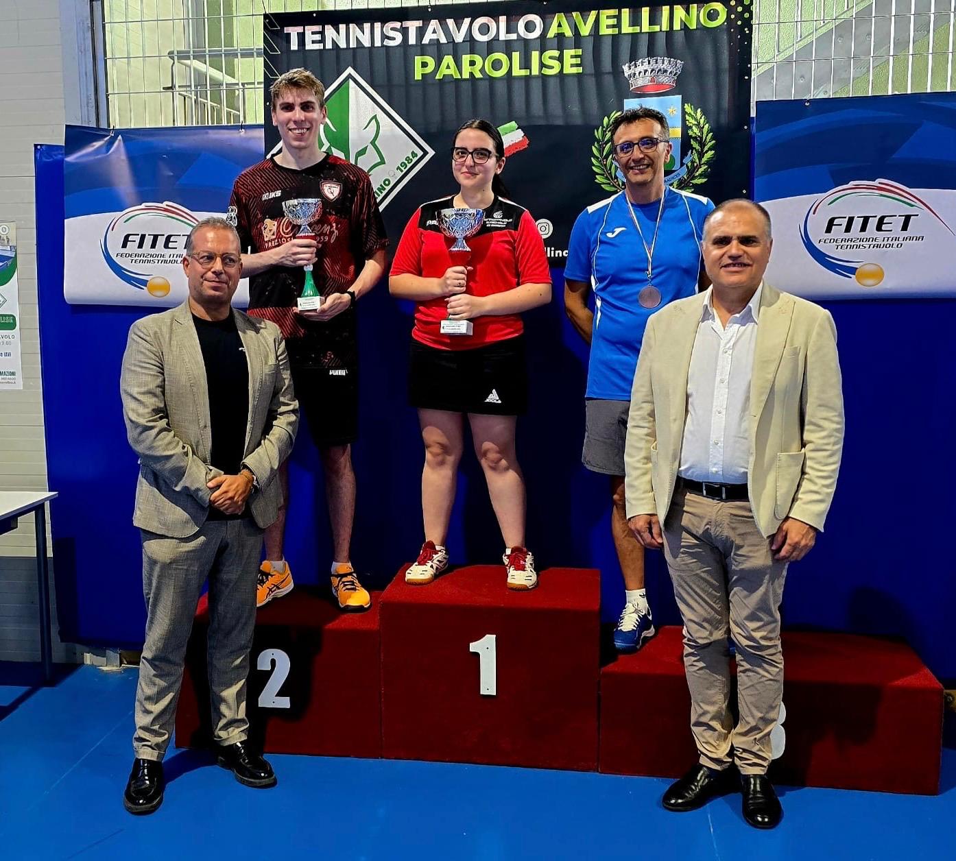 Torneo Over di Parolise 6 7 settembre 2025 podio del singolare Over 7 5000 maschile 350 femminile