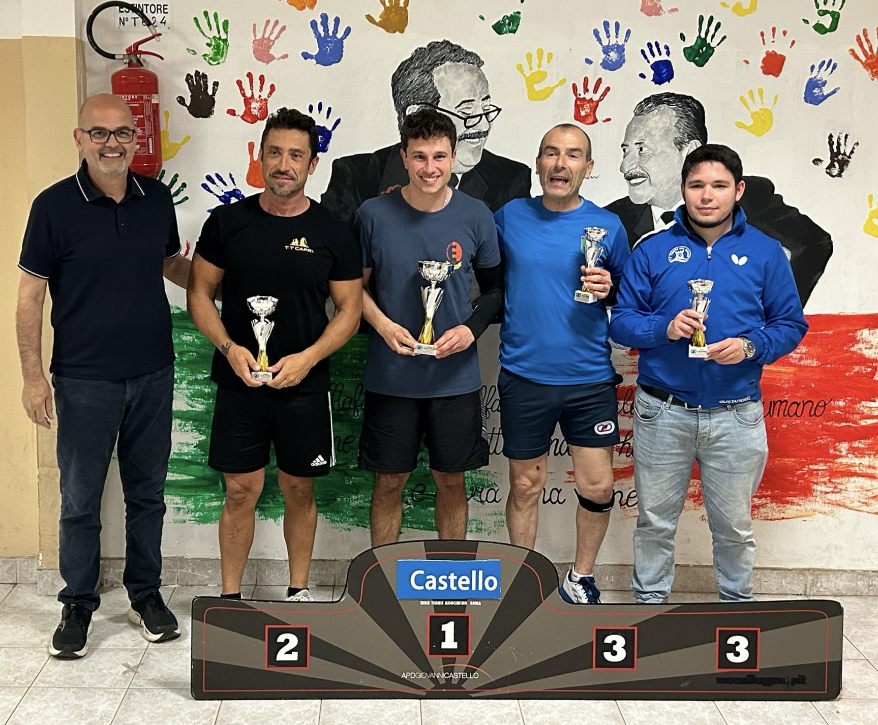 Torneo Over di Roma 16 17 maggio 2026 podio del singolare Over 2