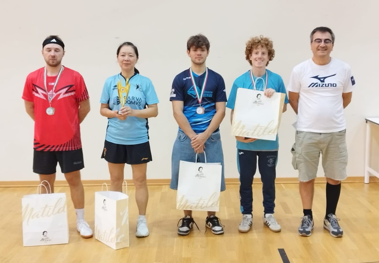 Torneo Over di San Giovanni Lupatoto 13 14 settembre 2025 podio del singolare Over 2 120 maschile 8 femminile