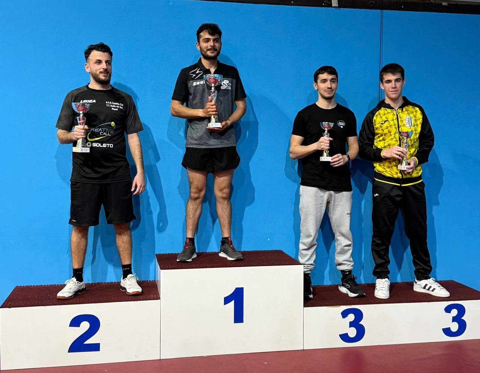 Torneo Over di San Nicola La Strada 21 22 marzo 2026 podio del singolare Over 2