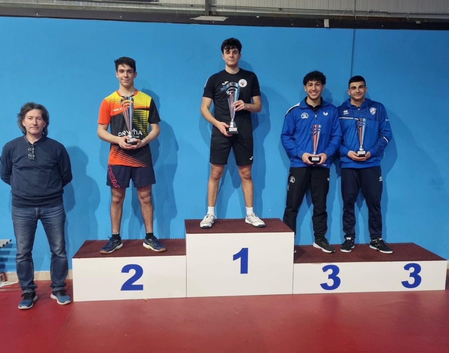 Torneo Over di San Nicola La Strada 3 4 aprile 2026 podio del singolare Over 1