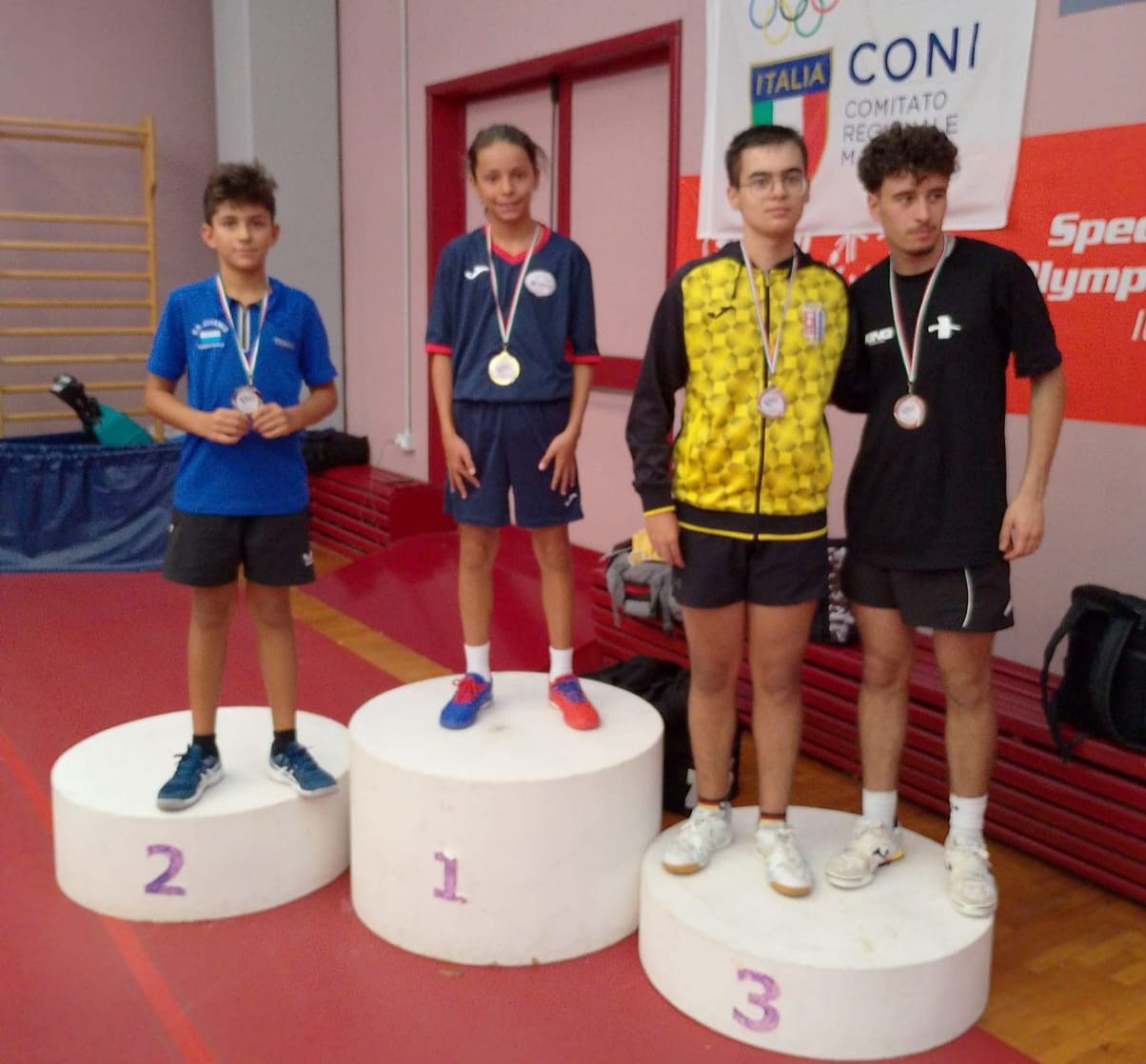 Torneo Over di Senigallia 30 31 agosto 2025 podio del singolare Over 6 3800 maschile 230 femminile