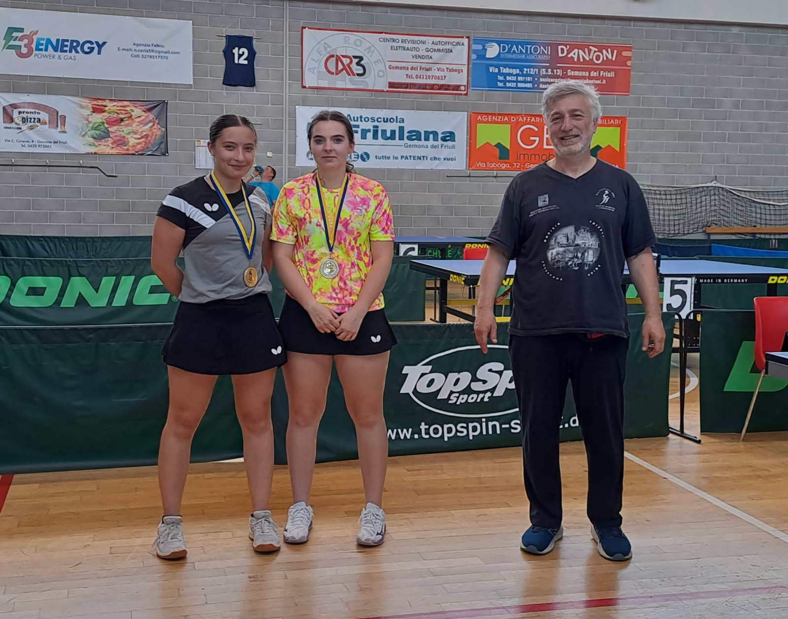 Torneo Over femminile di Gemona del Friuli 23 24 maggio 2026 podio del singolare Over 2