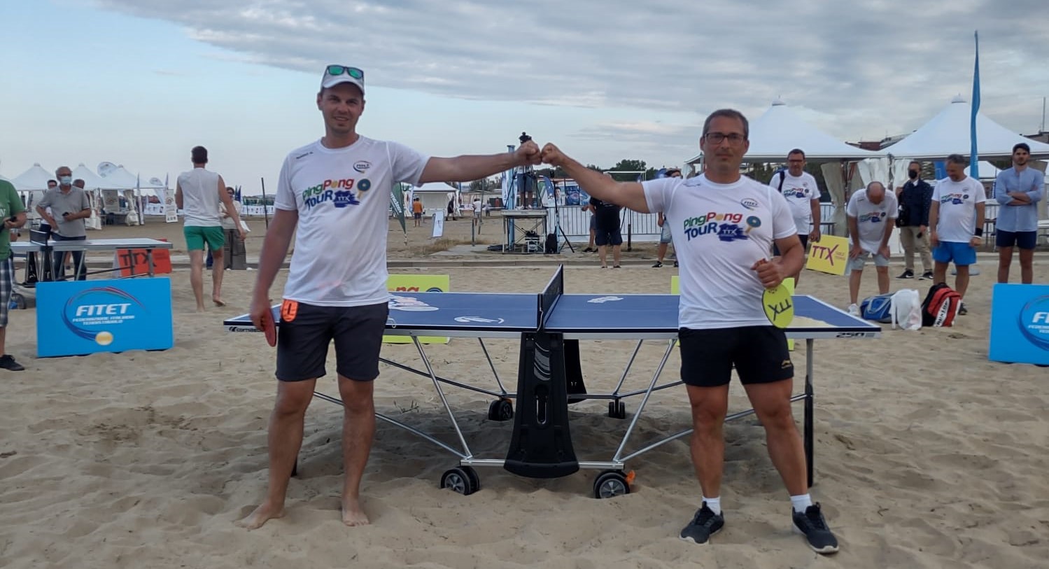 Torneo TTX di Vasto 2021 il vincitore Mirel Iordache e il finalista Gianfranco Campana