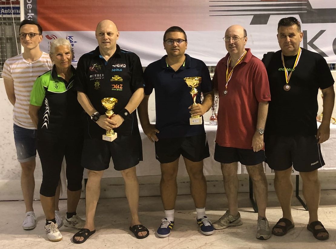 Torneo di Volkermarkt 2018 podio Sassi e Infantolino