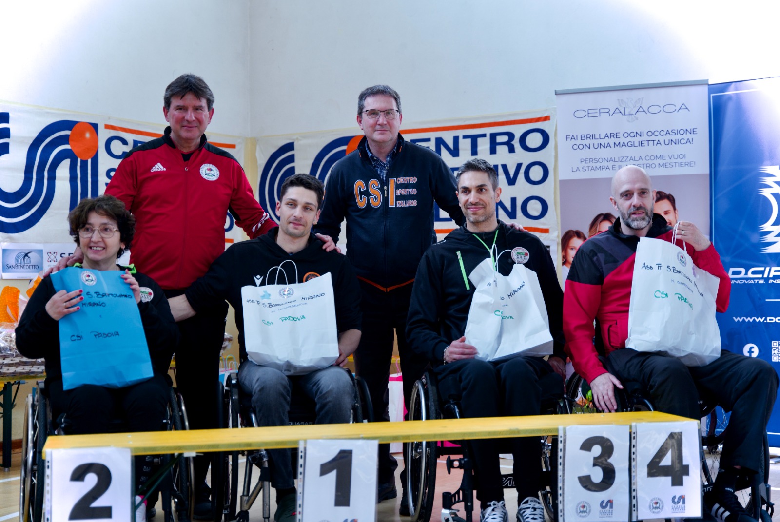 Torneo di inclusione e amicizia 2025 podio paralimpico