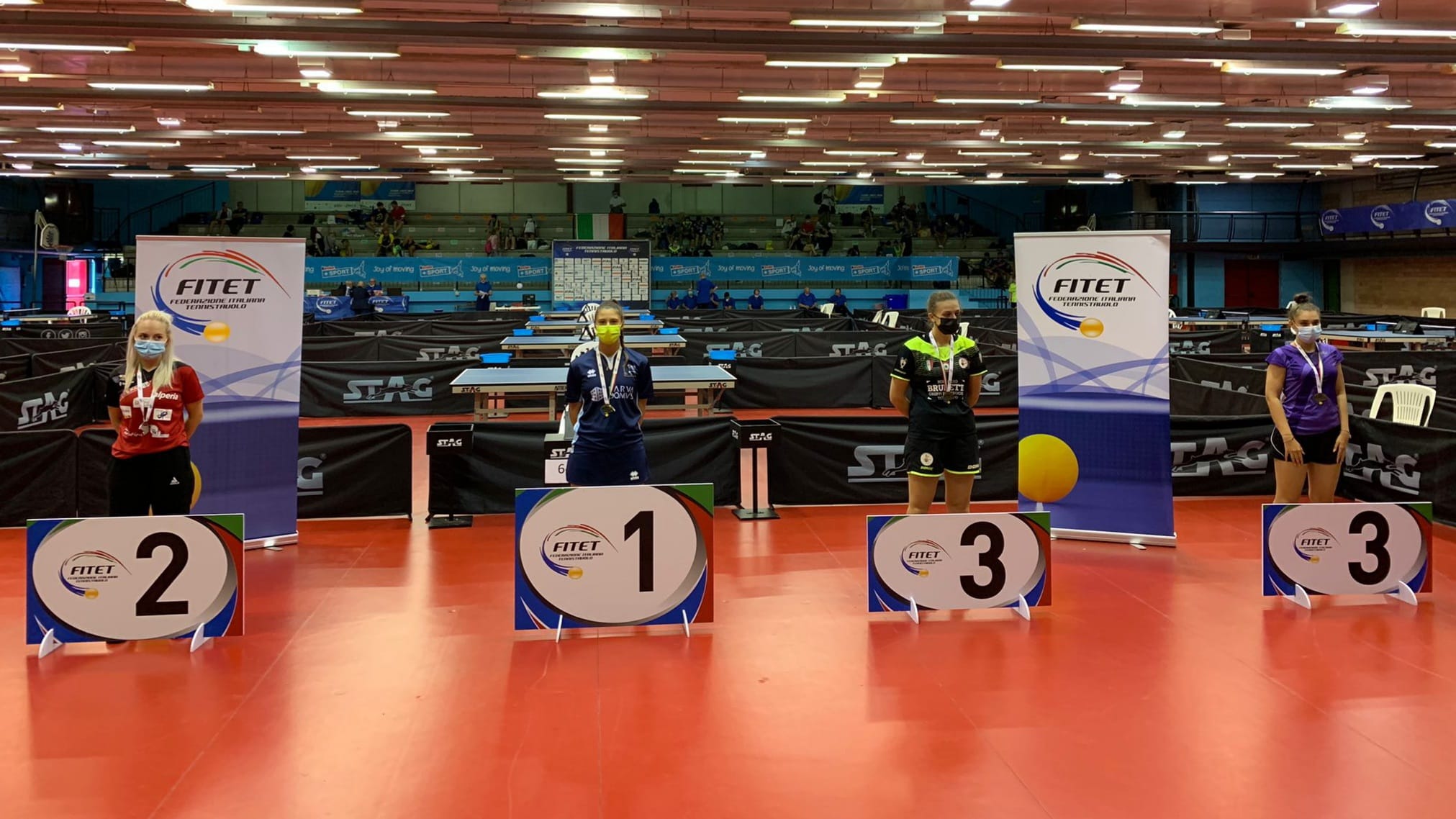 Torneo di qualificazione al WTT Youth Contender Lignano 2021 podio singolare femminile Under 19