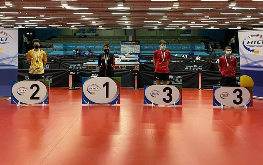 Torneo di qualificazione al WTT Youth Contender Lignano 2021 podio singolare maschile Under 15