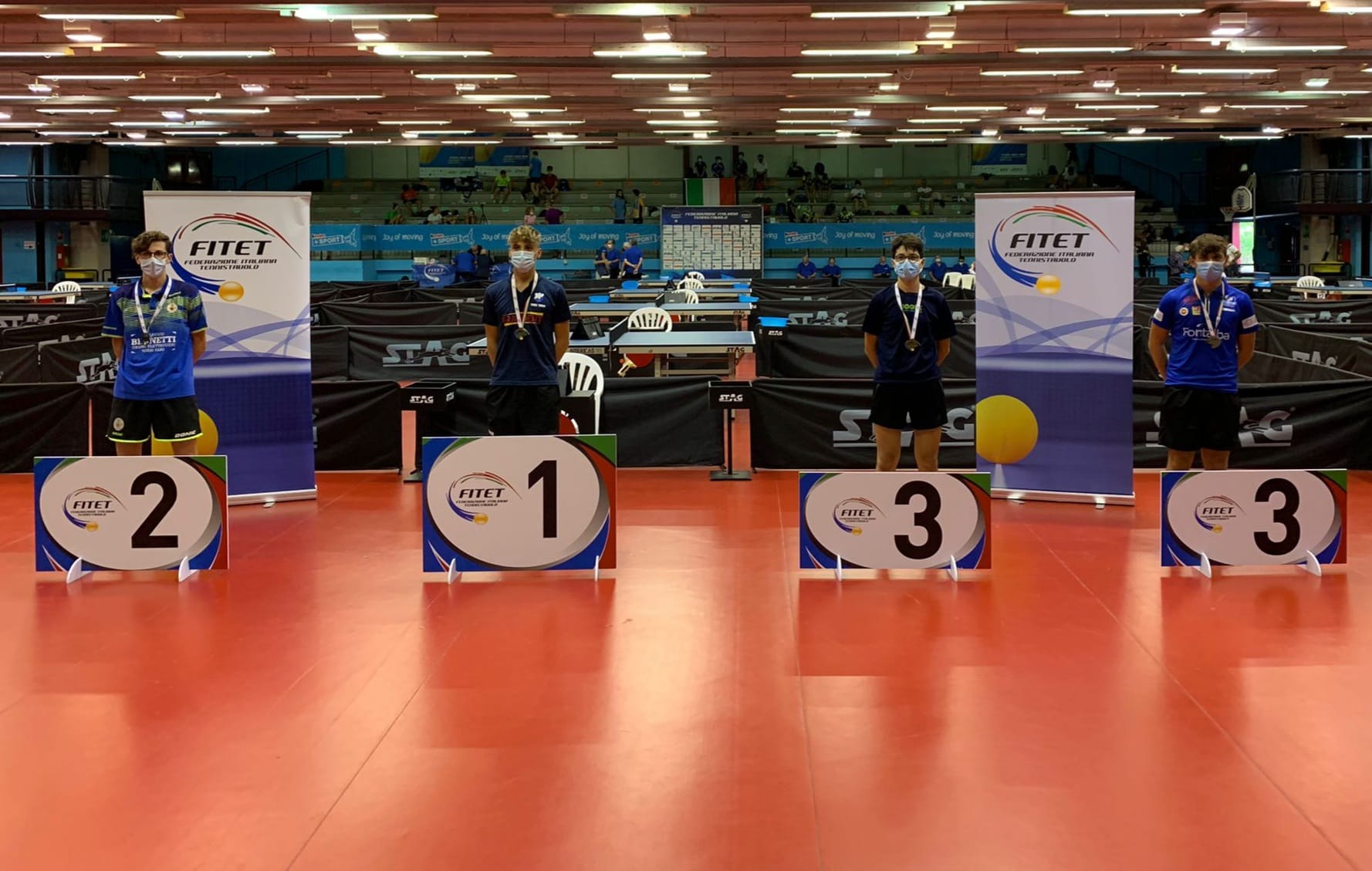 Torneo di qualificazione al WTT Youth Contender Lignano 2021 podio singolare maschile Under 17