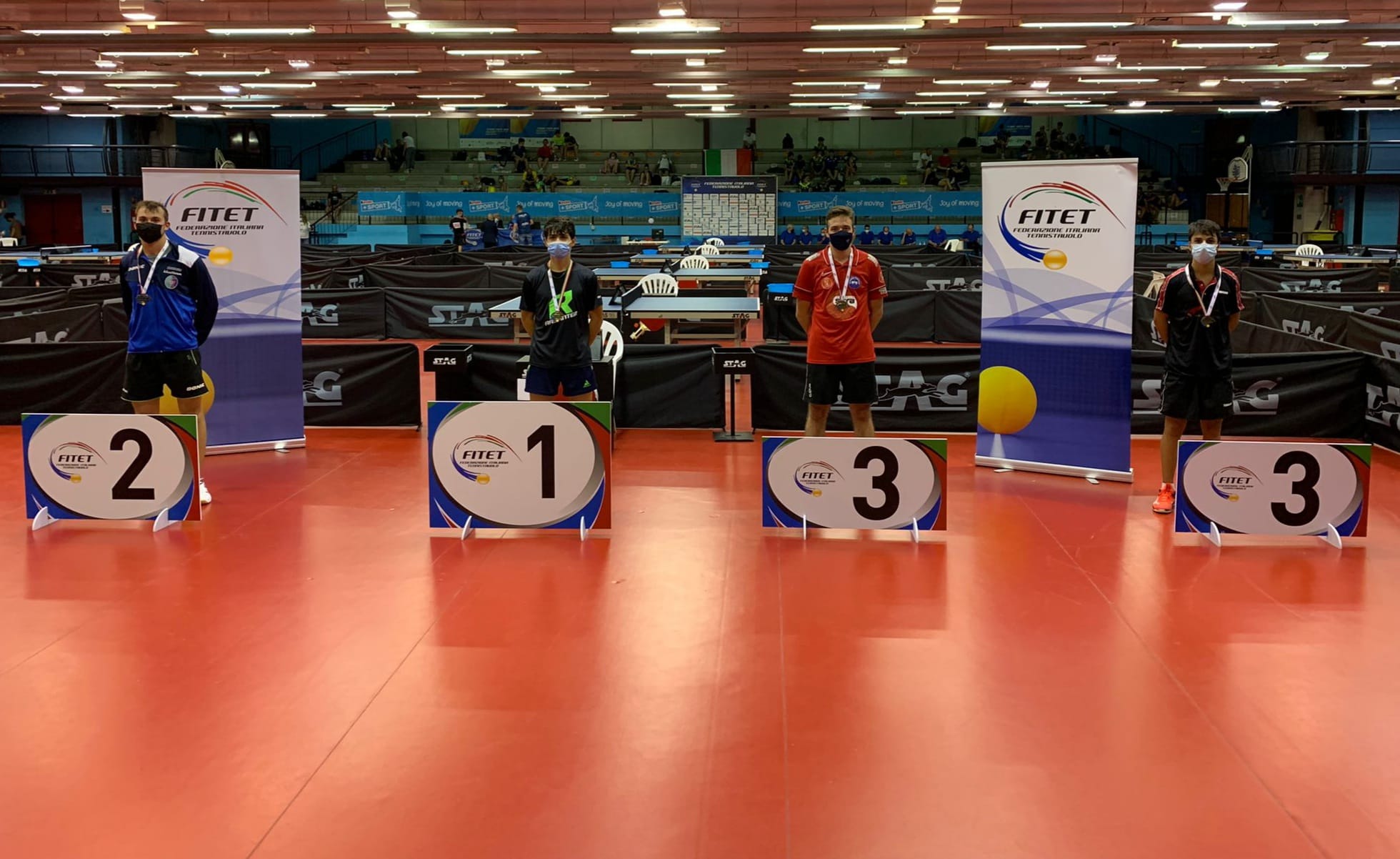 Torneo di qualificazione al WTT Youth Contender Lignano 2021 podio singolare maschile Under 19