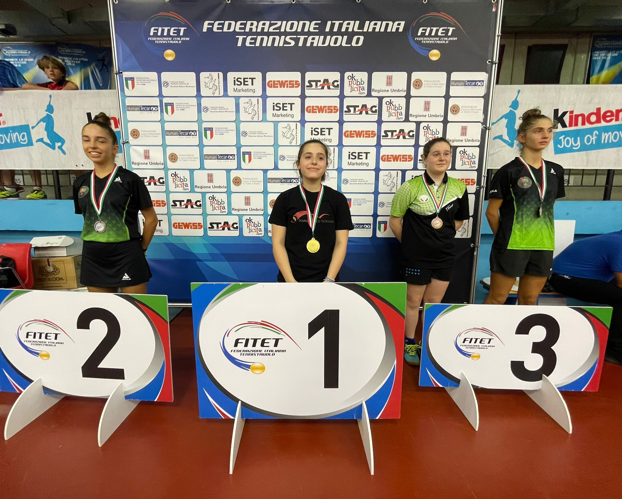 Torneo di qualificazione al WTT Youth Contender Lignano 2022 podio del singolare femminile 2007 2008