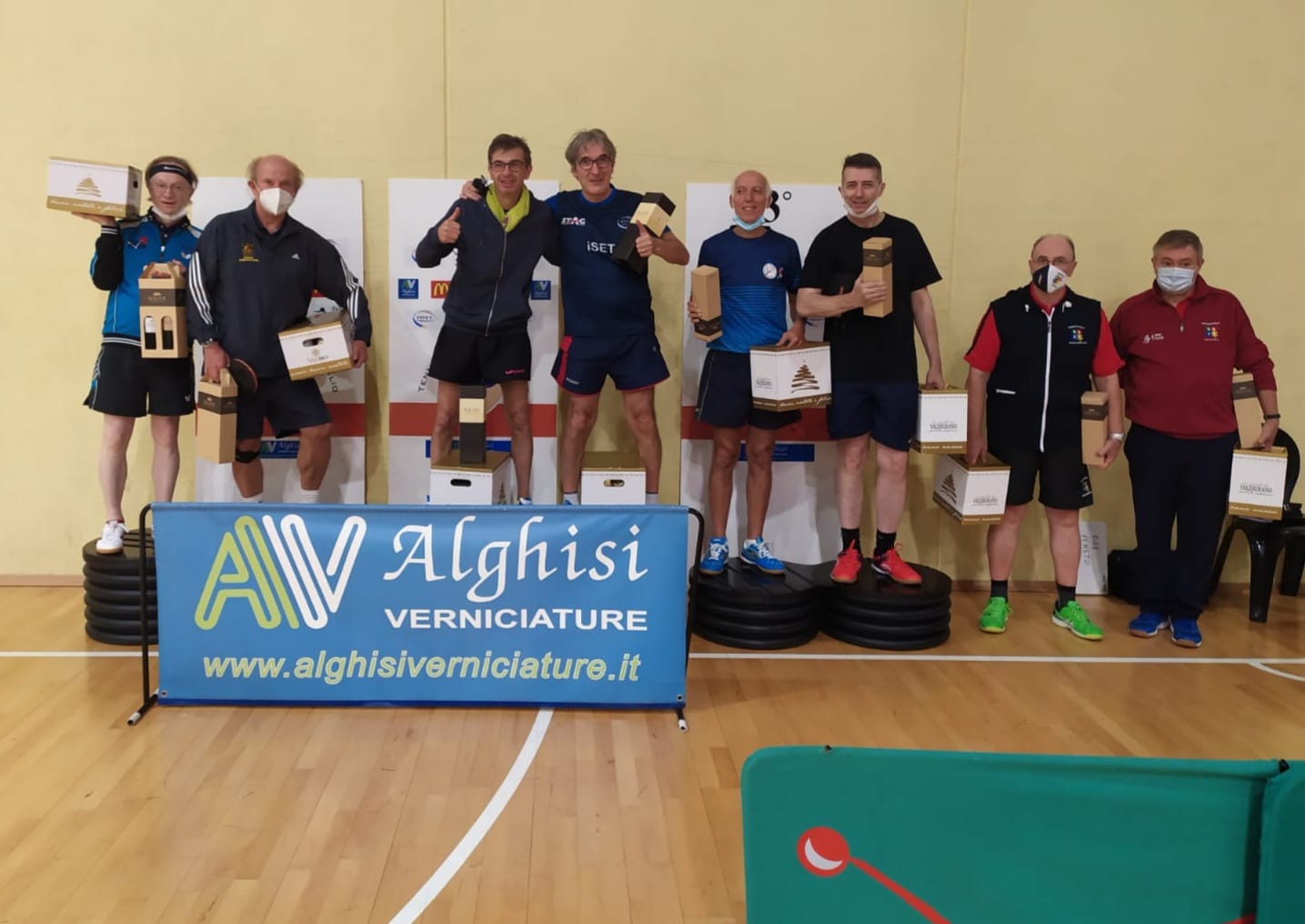 Torneo nazionale Veterani di Coccaglio 2021 podio doppio Over 60