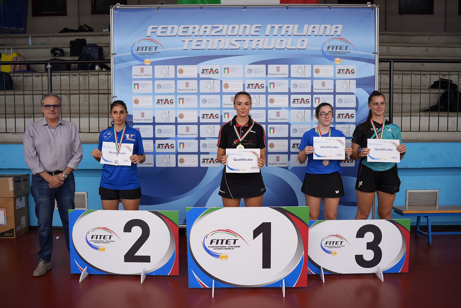 Torneo nazionale di qualificazione al WTT Youth Contender Lignano 2023 podio del singolare femminile 2004 2005