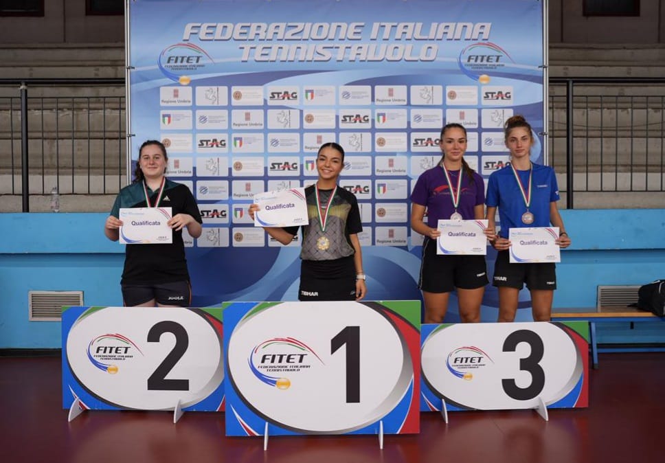 Torneo nazionale di qualificazione al WTT Youth Contender Lignano 2023 podio del singolare femminile 2006 2007