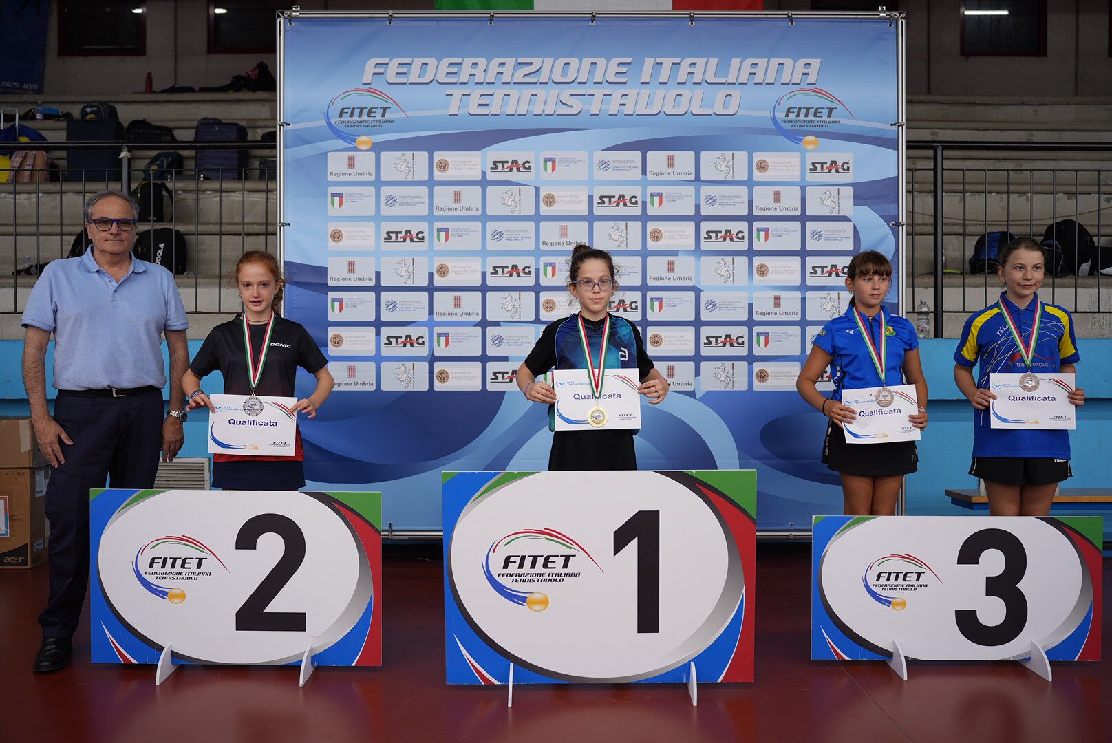 Torneo nazionale di qualificazione al WTT Youth Contender Lignano 2023 podio del singolare femminile 2012 e oltre
