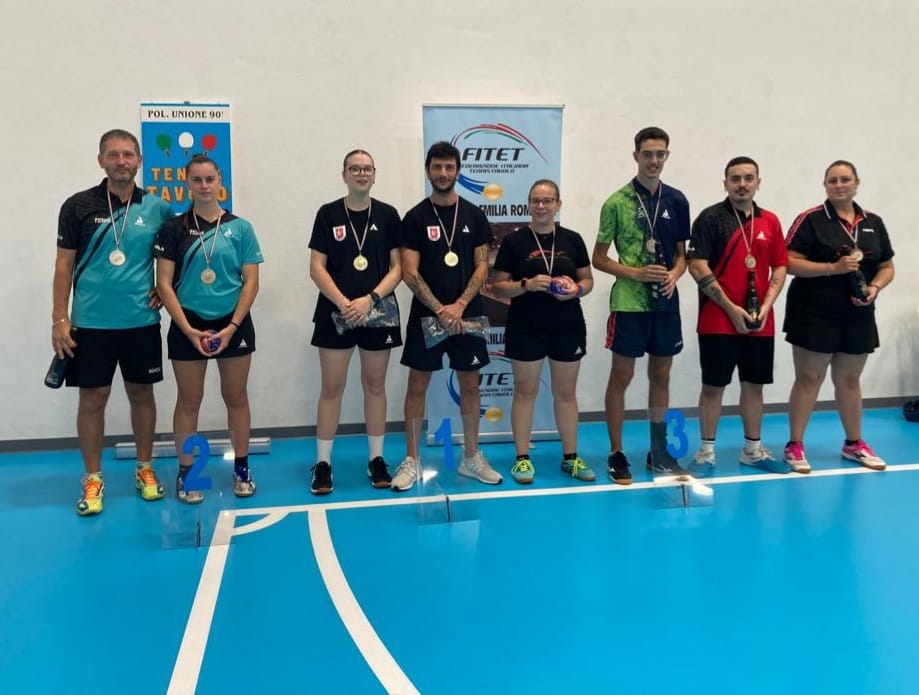 Torneo nazionale di terza categoria di San Felice sul Panaro 16 17 settembre 2023 podio del doppio misto