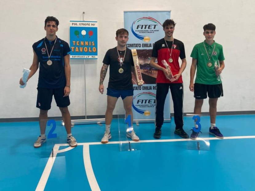 Torneo nazionale di terza categoria di San Felice sul Panaro 16 17 settembre 2023 podio singolare maschile