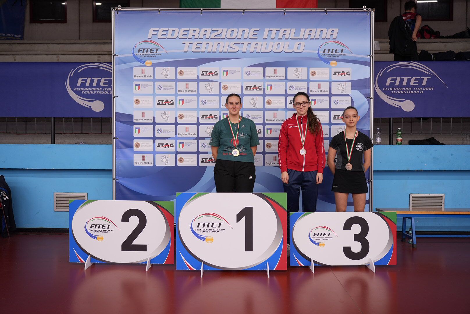 Torneo nazionale giovanile 16 19 novembre 2023 podio della prova B del singolare femminile Under 17