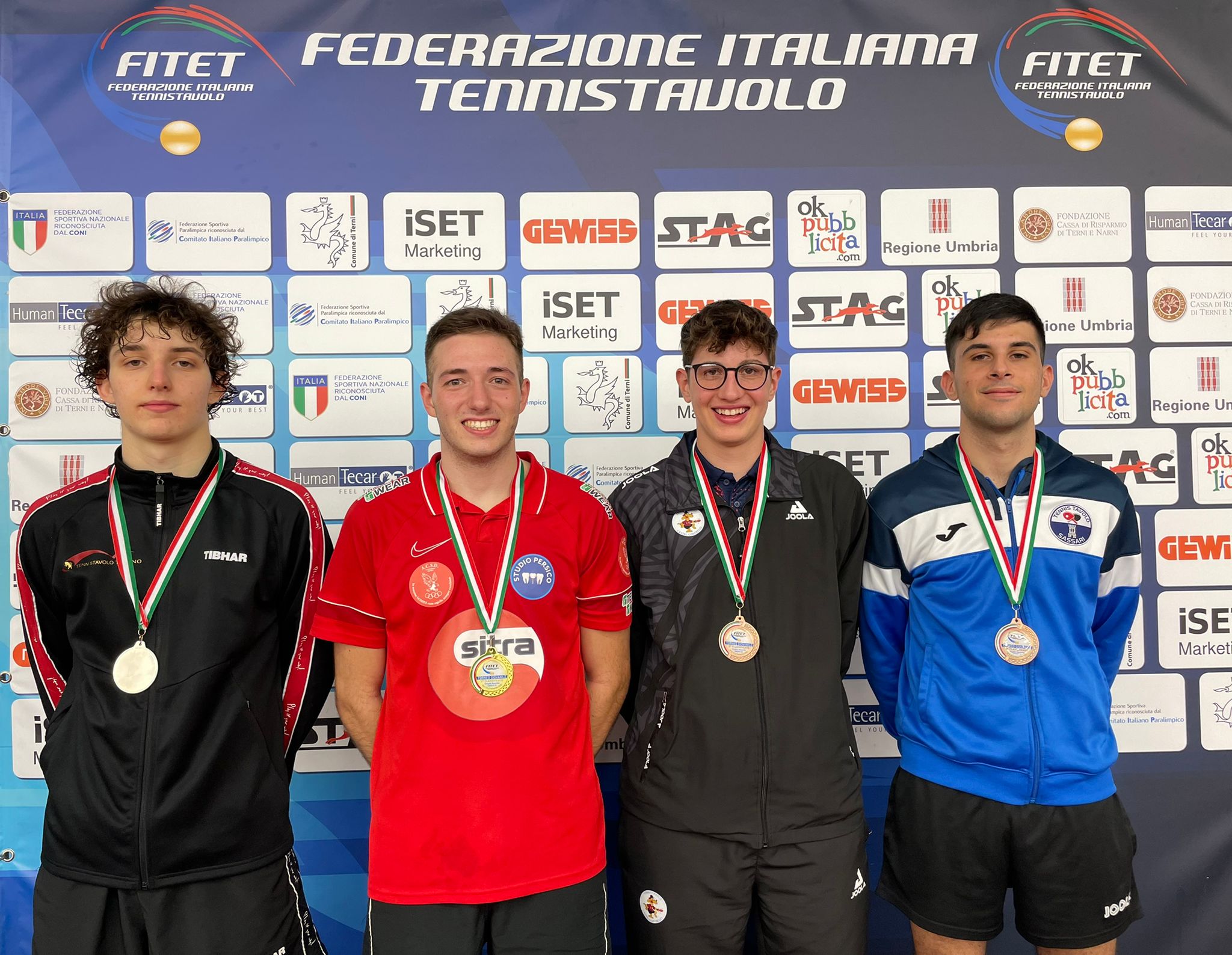 Torneo nazionale giovanile 24 27 novembre 2022 podio singolare maschile Under 21